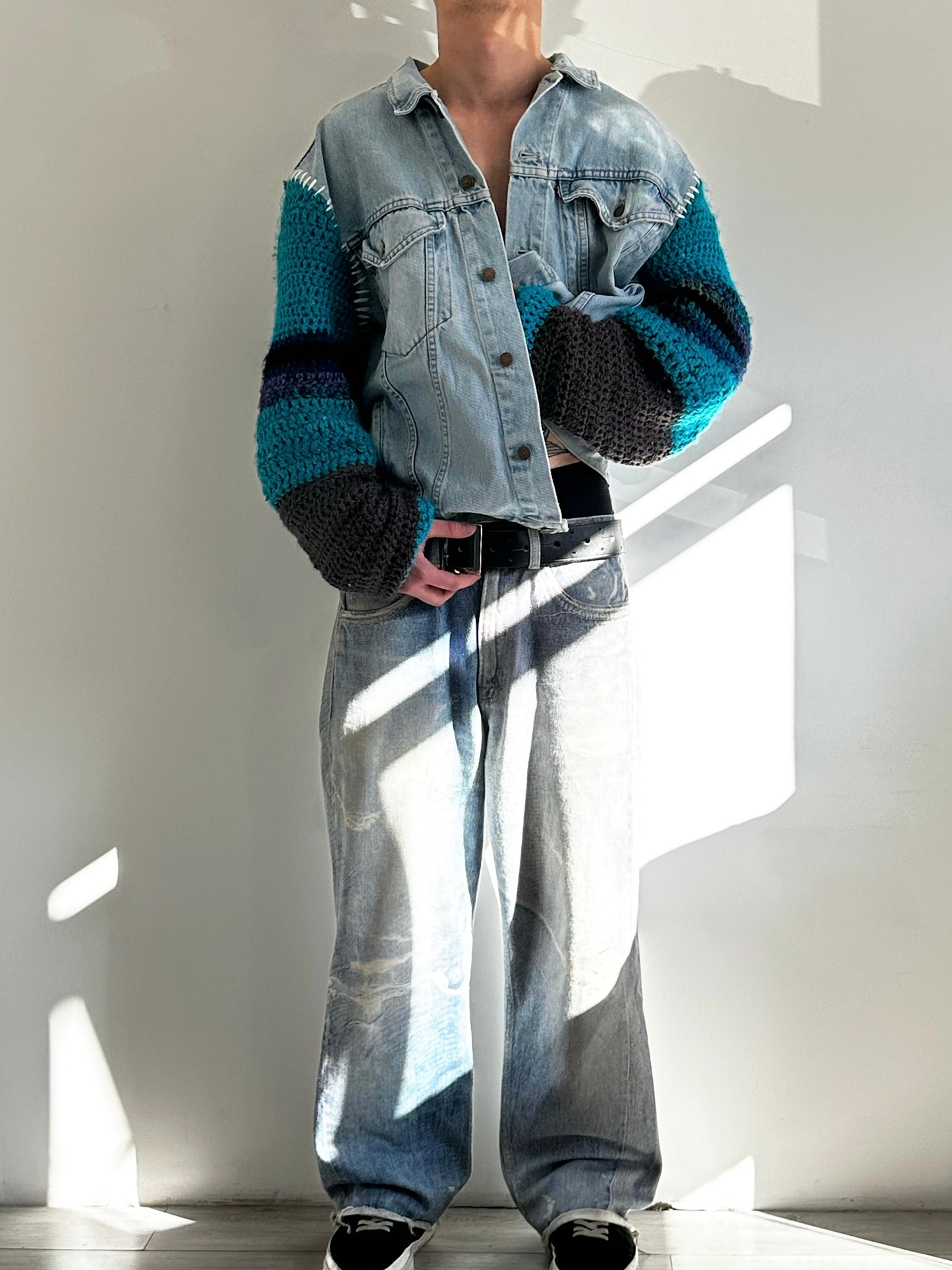 CROCHET INFUSION JACKET {XL}