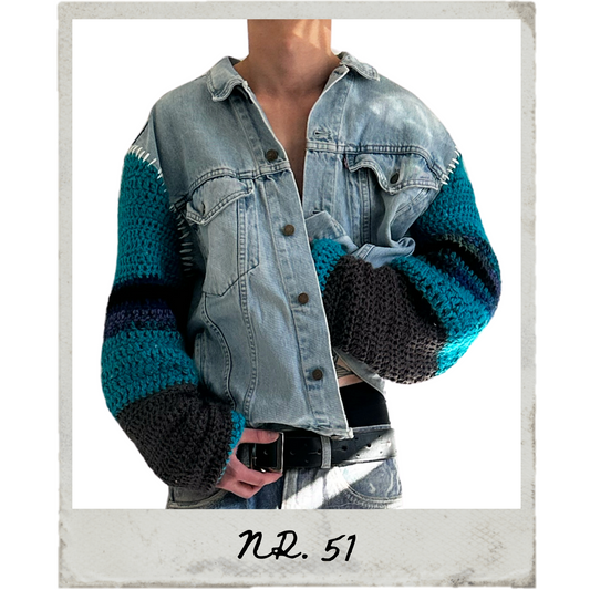 CROCHET INFUSION JACKET {XL}