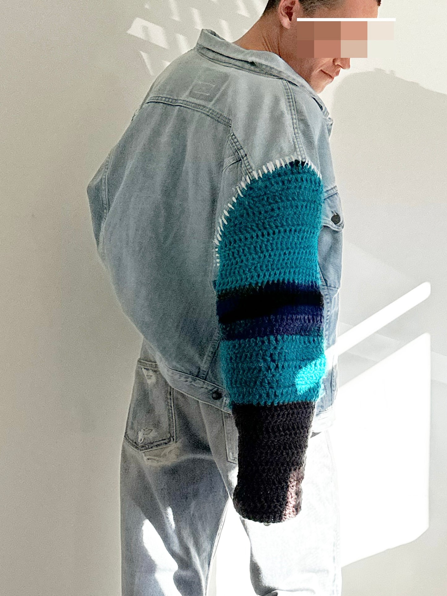 CROCHET INFUSION JACKET {XL}