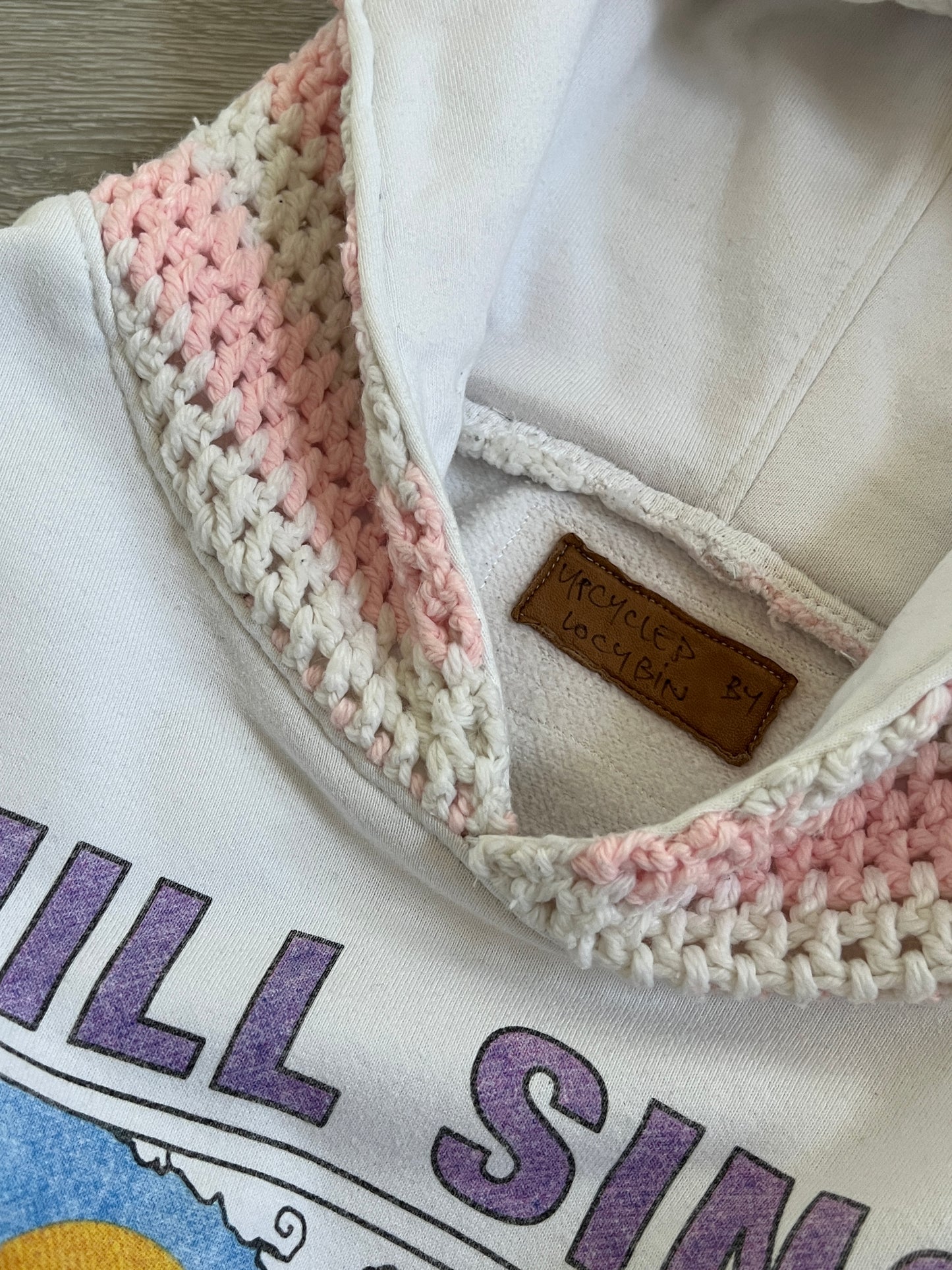 CROCHET HOODIE {M}